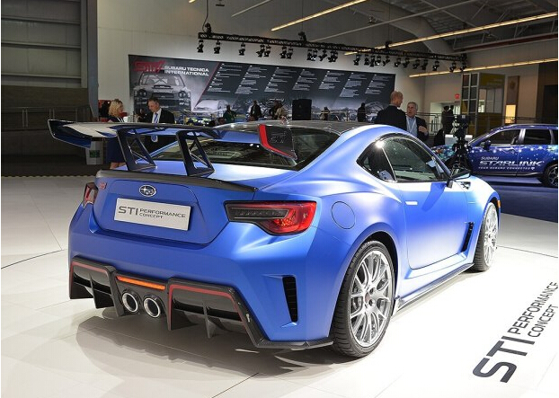 2015纽约车展上,斯巴鲁曾带来了一款brz sti performance高性能概念车