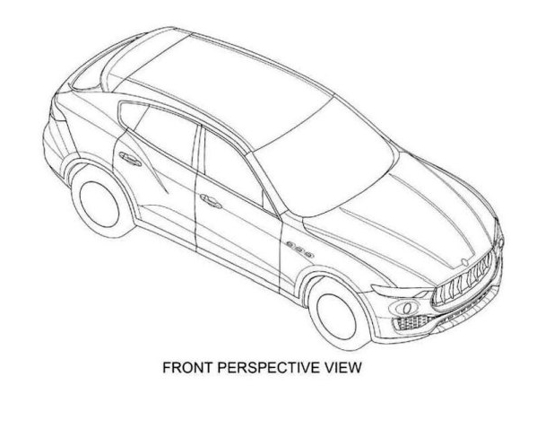 2016年1月亮相 玛莎拉蒂levante专利图