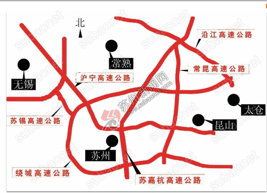 常昆高速公路苏锡高速苏州段今年通车